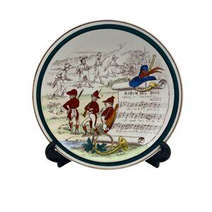 Creil Montereau Sujets Musicaux 8.5" Plate Robin Des Bois Weber c. 1900s